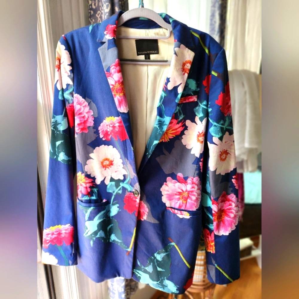 Banana Republic Floral Blazer